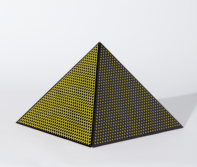 Roy Lichtenstein, ‘Pyramid’, 1968, Print, Screenprint in colors, on lightweight board folded into a three-dimensional pyramid, Phillips