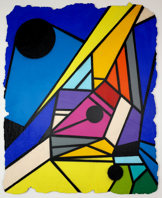 Stoul, ‘ORU MURAL SAMPLE IV’, 2019, Painting, Acrylic and stone on wood, Galry