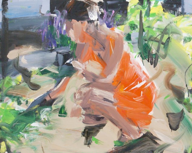 Alireza Varzandeh, ‘Juliane im Garten’, 2020, Painting, Oil on canvas, Galerie Barbara von Stechow