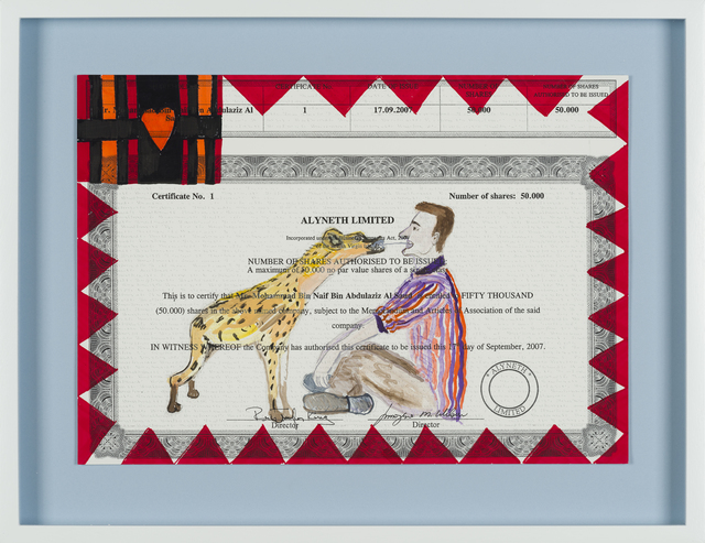 Carla Busuttil, ‘Hyena Schooled’, 2019, Drawing, Collage or other Work on Paper, Mixed Media on Paper, Goodman Gallery