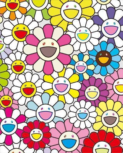 Takashi Murakami, ‘A little flower painting: Pink, Purple, and many other colors’, 2018, Print, Silkscreen with metal leaf, artrepublic