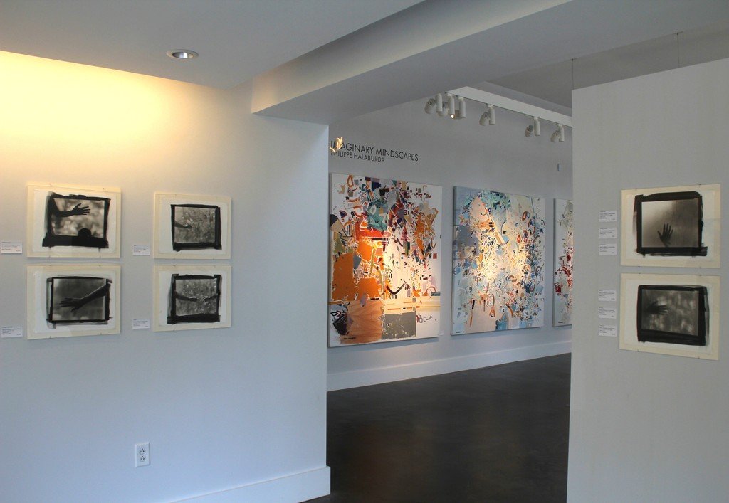 Left to Right: Platinum Palladium Prints on Arches Platine, 8" x 10" on 11.5" x 15" paper, Mary West Quin
"A Different Look", "If Hands Could Talk", "Gift II", "Shared", "Summer Heat", "Obscure"
Acrylic, Felt Tip and Colored Pencil on Canvas, Philippe Halaburda
"Zysman", 79" x 79" and "Sohn Botany is Mine", 79" x 78" Left to Right: Platinum Palladium Prints on Arches Platine, 8" x 10" on 11.5" x 15" paper, Mary West Quin
"A Different Look", "If Hands Could Talk", "Gift II", "Shared", "Summer Heat", "Obscure"
Acrylic, Felt Tip and Colored Pencil on Canvas, Philippe Halaburda
"Zysman", 79" x 79" and "Sohn Botany is Mine", 79" x 78"