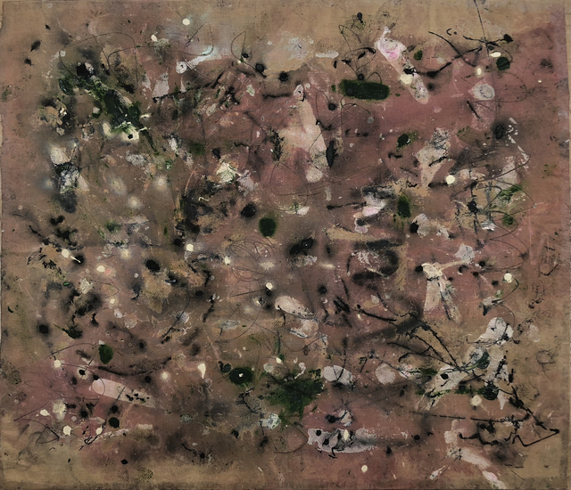 Kimberly Rowe, ‘Strength’, 2018, Painting, Acrylic, gel medium, crayon on burlap, TWFINEART
