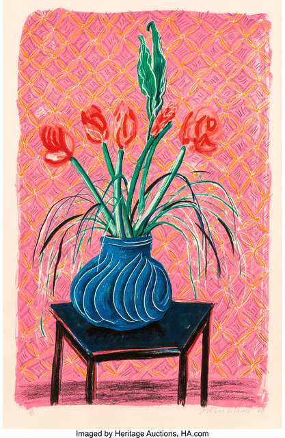 David Hockney, ‘Amaryllis in Vase, from Moving Focus’, 1984, Heritage Auctions