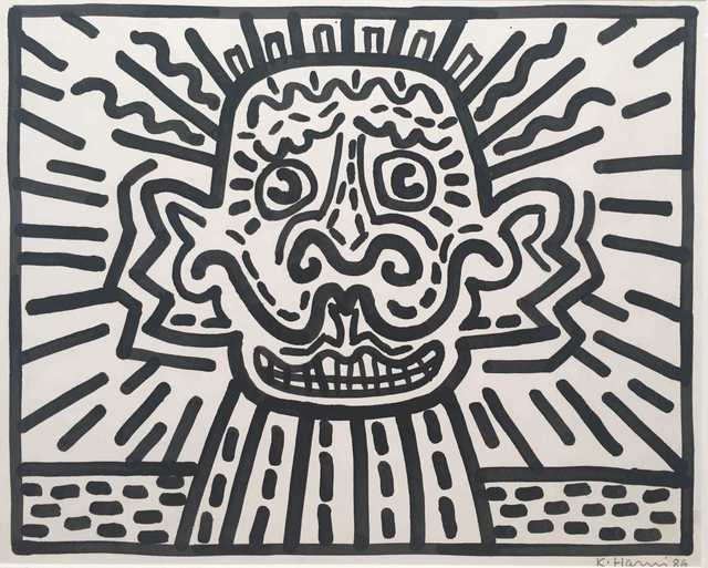 Keith Haring, ‘Untitled, Sumi ink on paper’, 1986, Painting, SUMI INK ON PAPER, AUTOGRAPHES DES SIECLES