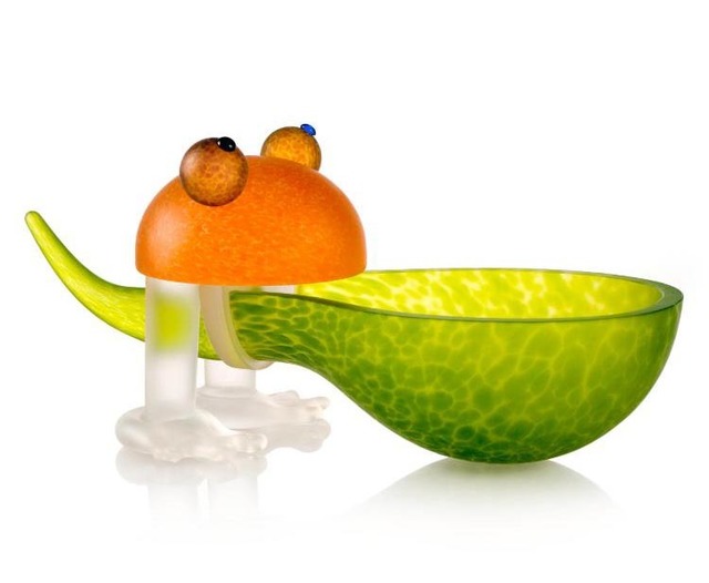 Borowski Glass, ‘Frosch/Frog Bowl: 24-01-37 in Lime Green’, 2018, Art Leaders Gallery