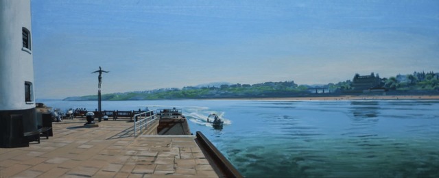 David Wheeler, ‘Study: The Diving Belle Overlooking South Bay, Scarborough (Mid Afternoon)’, ca. 2017, Drawing, Collage or other Work on Paper, Acrylic on paper, Plus One Gallery
