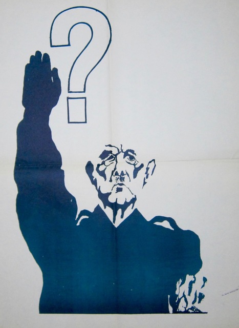 Anonymous, ‘May ’68 Poster : De Gaulle Doing the Nazi Salute’, 1968, Galerie OSP