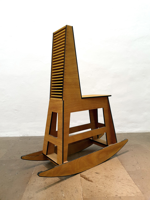 Julio Blancas, ‘Rocking stool chestbox’, 2019, Galería Artizar