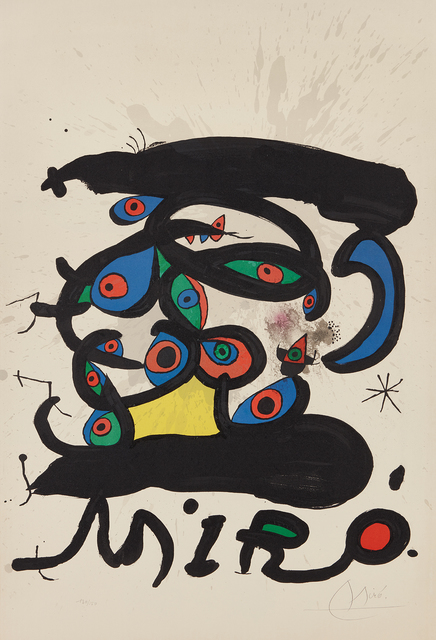 Joan Miró, ‘Poster for the exhibition 'Peintures sur papier, dessins' ('Paintings on Paper, Drawings')’, 1971, Phillips