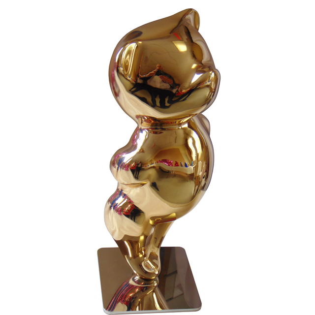 Cévé, ‘Cévé, Smoothy Gold’, 2018, Sculpture, Solid Resin Coated in Sterling Silver, Oliver Cole Gallery