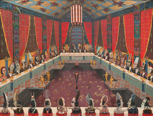 Irving Norman, ‘The Banquet’, 1972-1973, Painting, Oil on canvas, Michael Rosenfeld Gallery