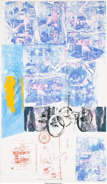 Robert Rauschenberg, ‘Azure Reef (Renault Paper Work)’, 1984, Heritage Auctions