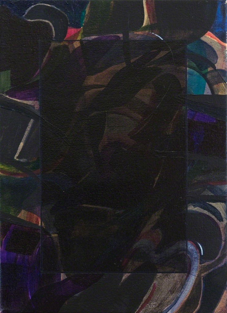 Sean Heiser, 'Untitled (Black Window)', 2017.
Acrylic and flashe on muslin.
11 by 8 inches. Sean Heiser, 'Untitled (Black Window)', 2017.
Acrylic and flashe on muslin.
11 by 8 inches.