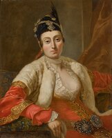 Portrait of a lady in Greek dress