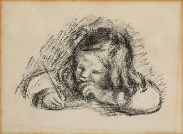 Pierre-Auguste Renoir, ‘Le petit garcon au porte-plume (Claude Renoir ecrivant)’, Print, Lithograph, Hindman