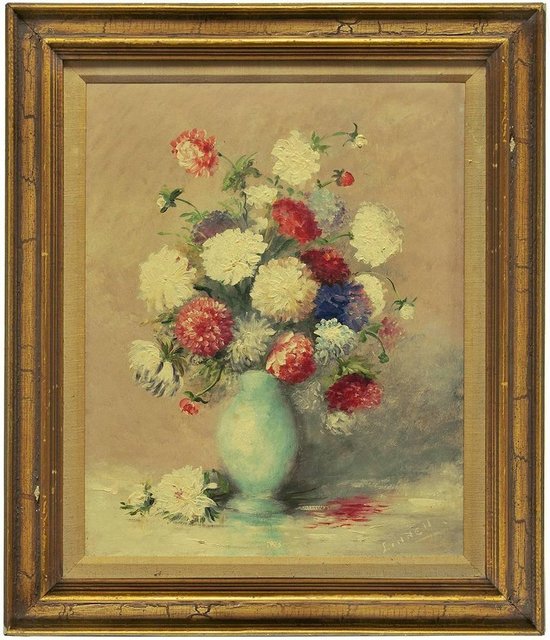 Unknown, ‘Untitled (Bouquet of Flowers in a Blue Vase)’, 20th Century, Lions Gallery