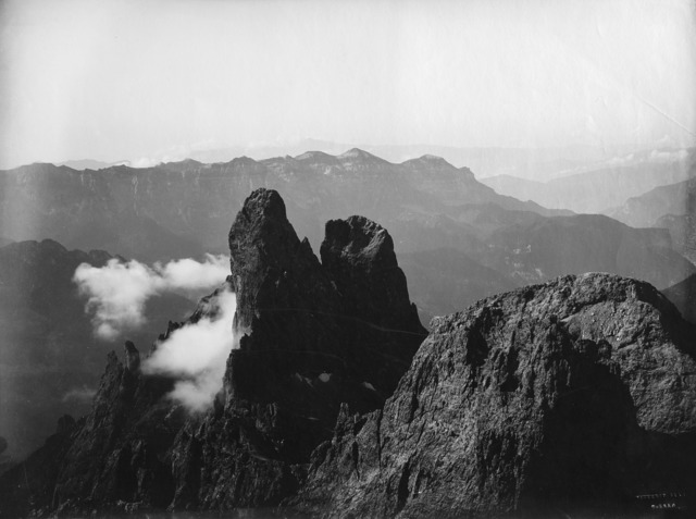 Vittorio Sella, ‘Sass Maor Pale di San Martino’, 1890 ca., Photography, Vintage gelatin silver print., Il Ponte