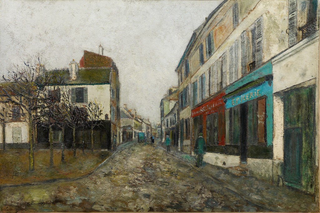 Maurice Utrillo. Place de l’église à Montmagny Maurice Utrillo. Place de l’église à Montmagny