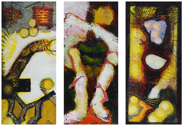 William Scharf, ‘An Accidental Liking, The Sold Soldier, In the Enmity Tree (From left to right)’, 2002, 2002, 2000 (From left to right), Hollis Taggart
