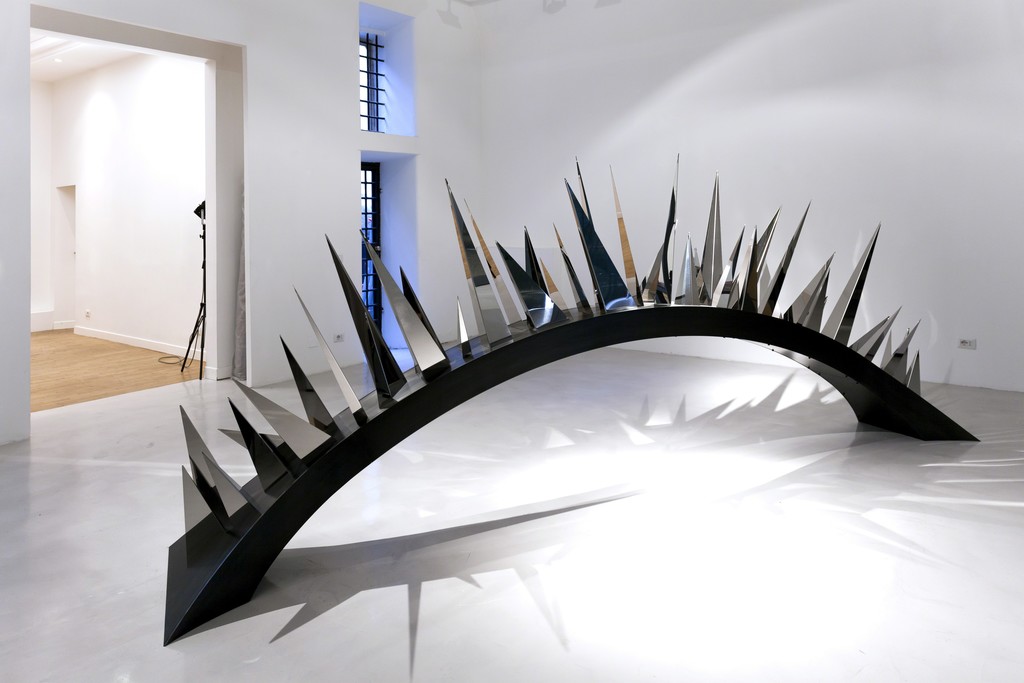 Elaine Byrne, Tested, 2016, steel, 4x2 m Elaine Byrne, Tested, 2016, steel, 4x2 m