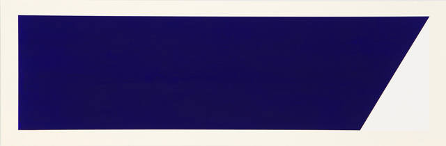 Rupert Deese, ‘Rivers & Mountains/4, Slant Blue’, 2018, Drawing, Collage or other Work on Paper, Painted paper, Manneken Press