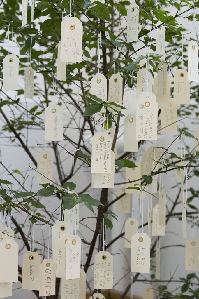 Yoko Ono, ‘Wish Three’, 1990 – 2017. Detail, Kunsthal Charlottenborg, 2017. Photo by Anders Sune Berg Yoko Ono, ‘Wish Three’, 1990 – 2017. Detail, Kunsthal Charlottenborg, 2017. Photo by Anders Sune Berg