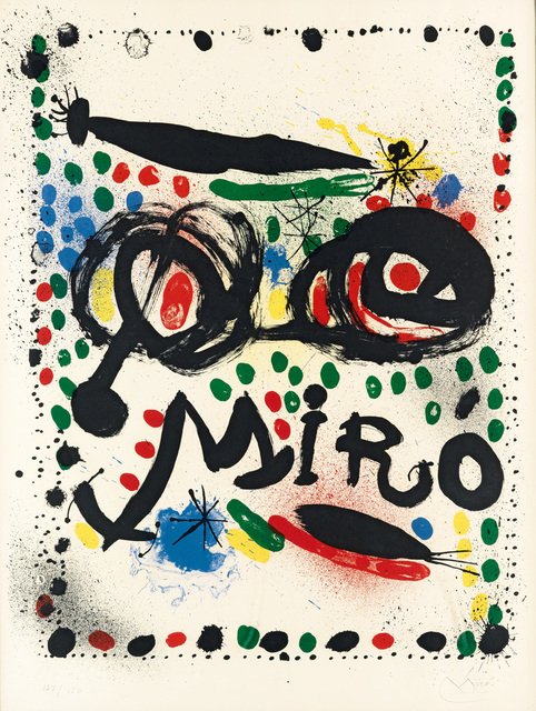 Joan Miró, ‘Poster for the Exhibition "Joan Miro Graphics" Philadelphia Museum of Art’, 1966, New River Fine Art