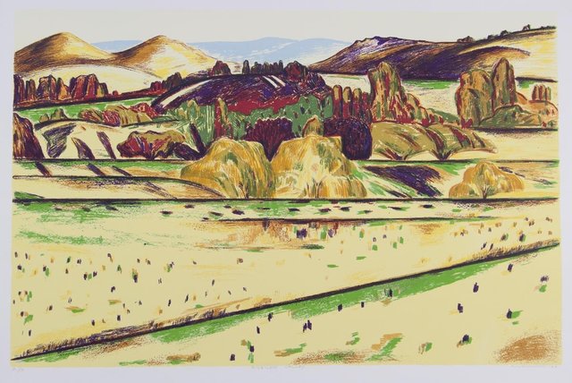 Jeffrey Makin, ‘Rubicon Valley’, 1996, Print, Screenprint on paper, Angela Tandori Fine Art
