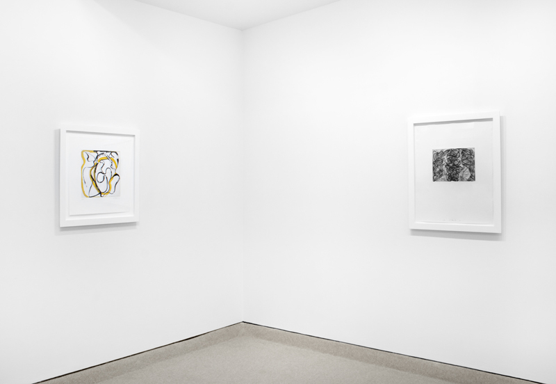 Installation view from BRICE MARDEN: Prints from 1972 to 1998 Installation view from BRICE MARDEN: Prints from 1972 to 1998