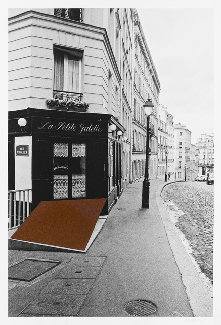 Horacio Zabala, ‘Aislamiento VIII (Isolation VIII)’, 2017, Mixed Media, Graphic ink and print on black and white photograph., Henrique Faria Fine Art
