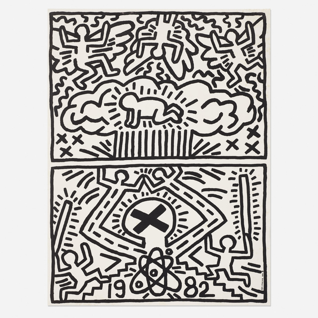 Keith Haring, ‘Nuclear Disarmament poster’, 1982, Rago/Wright