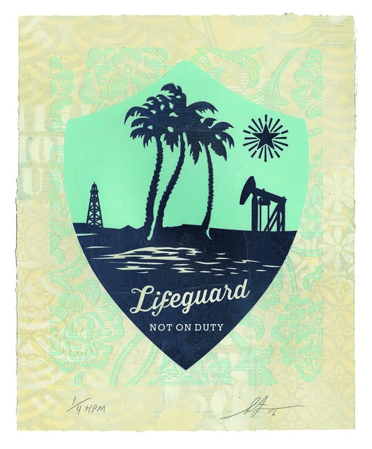 Shepard Fairey (OBEY), ‘Lifeguard Not on Duty’, 2016, Underdogs Gallery