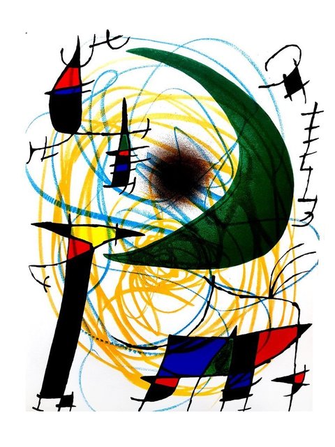 Joan Miró, ‘Original Lithograph "Abstract Composition VII" by Joan Miro’, 1981, Galerie Philia