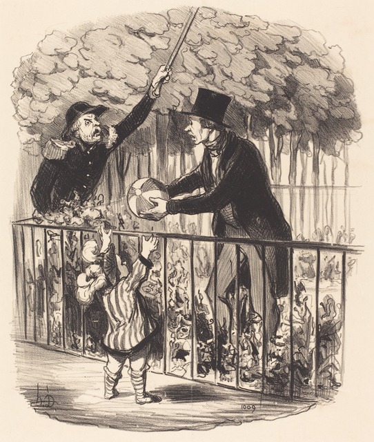 Honoré Daumier, ‘Mais puisque j'vous dis que c'est son ballon...’, 1847, National Gallery of Art, Washington, D.C.