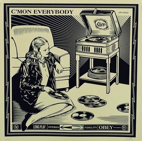 Shepard Fairey, ‘C'mon Everybody’, 2014, Vertu Fine Art