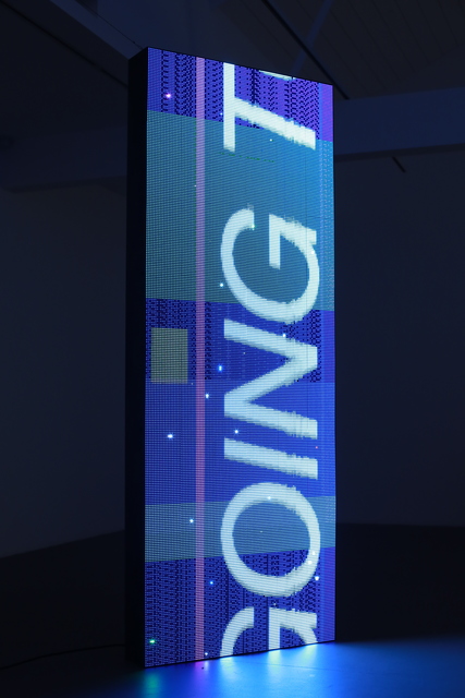 Chen Wei, ‘Where are you going tonight (sg) #10’, 2019, Installation, Steel, LED light board, Ota Fine Arts