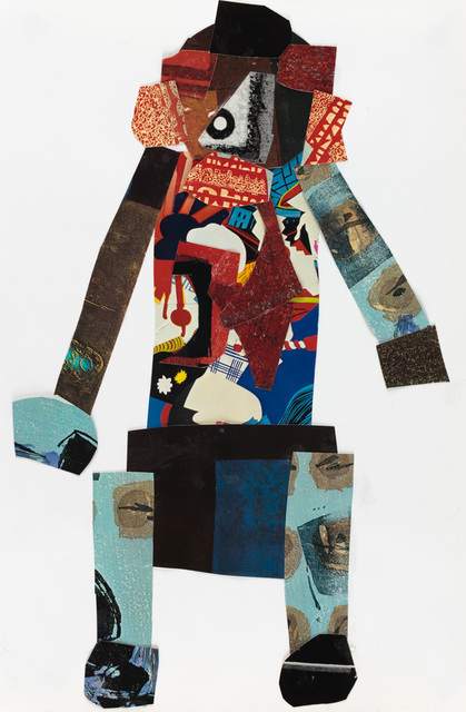 Vincent Jackson, ‘Collage Man’, 2017, Drawing, Collage or other Work on Paper, Magazine cutout on paper, Creativity Explored