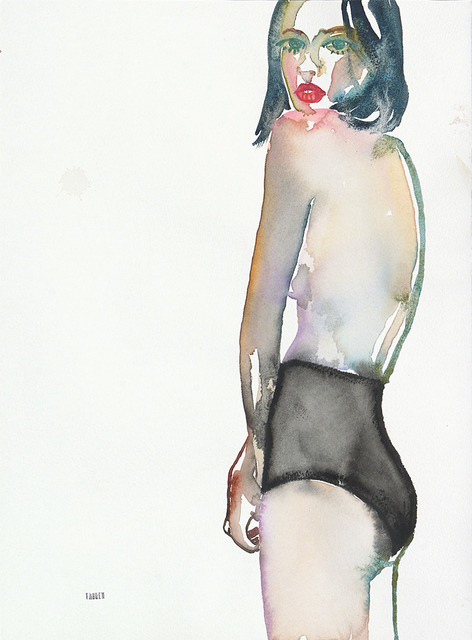 Fahren Feingold, ‘Eyes Too Big For Tomorrow’, 2017, Painting, Watercolor on paper, The Untitled Space