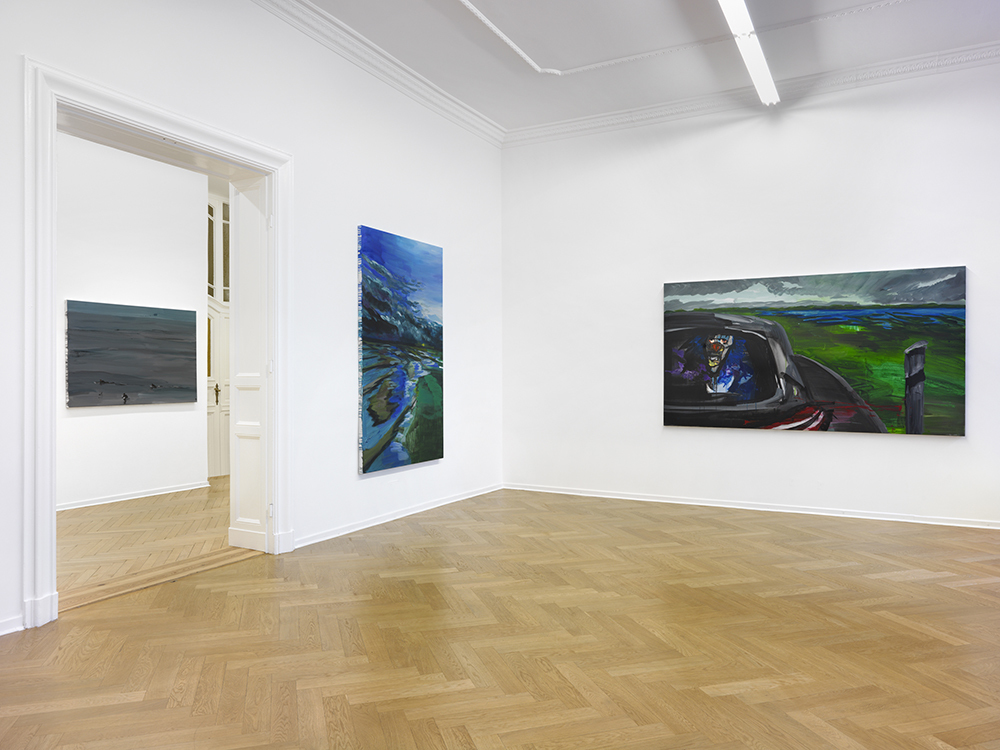Installation view. Rainer Fetting "Taxis, Monsters and the Good Old Sea", A3, Berlin, Germany. October 26, 2017 - January 14, 2018. Photo: Bernd Borchardt Installation view. Rainer Fetting "Taxis, Monsters and the Good Old Sea", A3, Berlin, Germany. October 26, 2017 - January 14, 2018. Photo: Bernd Borchardt