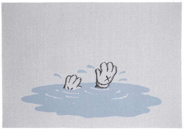 KAWS, ‘House of Voltaire Blanket (Blue)’, 2019, Other, Cashmere Blanket, Gallery 1890