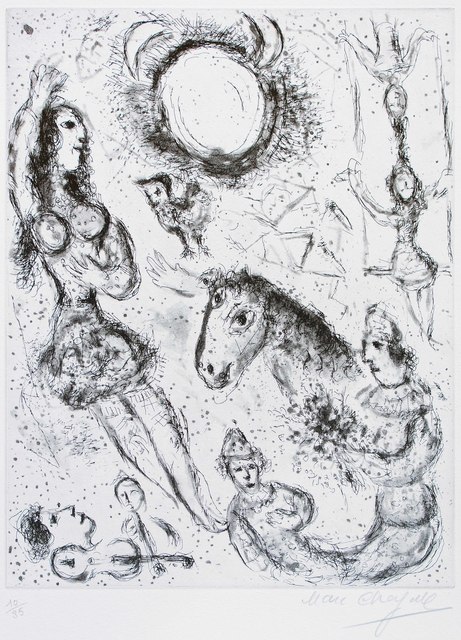 Marc Chagall, ‘Les Danseurs à la Lune’, 1967, Wallector