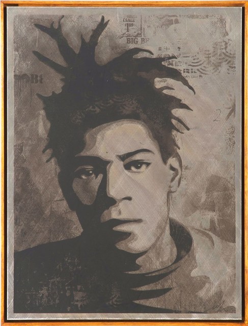 Shepard Fairey, ‘Basquiat Canvas Print Metal’, 2010, Rudolf Budja Gallery