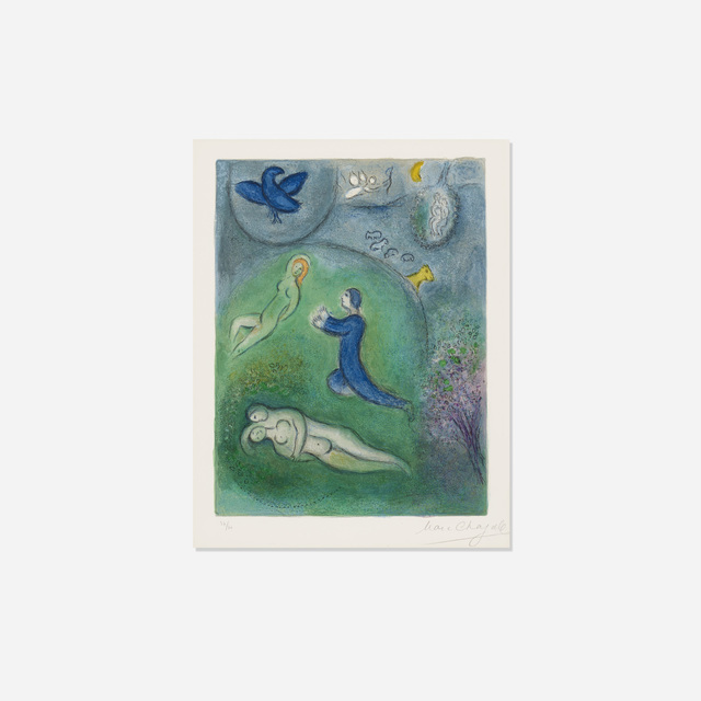 Marc Chagall, ‘Daphnis et Lycenion (from Daphnis et Chloe)’, 1961, Rago/Wright