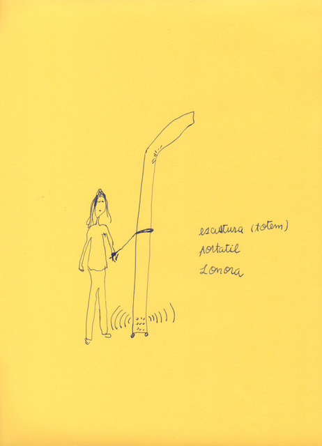 Celina Eceiza, ‘Serie ¿donde esta la hora? . Dibujos de obra sonora para esculturas’, 2015, Big Sur Galería