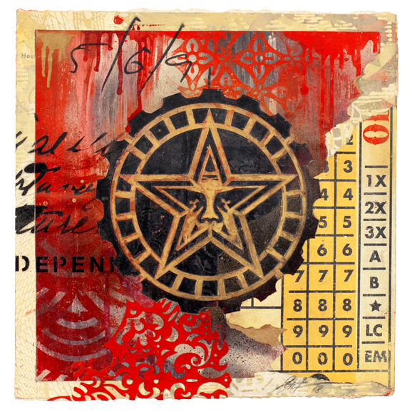 Shepard Fairey (OBEY), ‘Star Gear’, 2018, Galerie Ernst Hilger