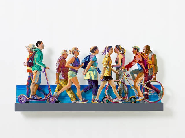 David Gerstein, ‘TEL AVIV BEACH PROMENADE特拉維夫海濱(Right)’, 2019, Installation, Aluminum鋁 3層, Artrue Gallery