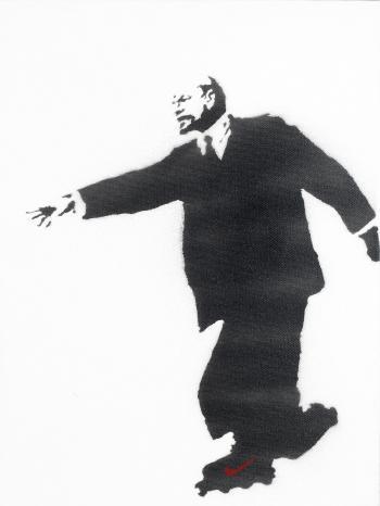 Banksy - Lenin on Rollerblades (Who Put the Revolution on Ice?)