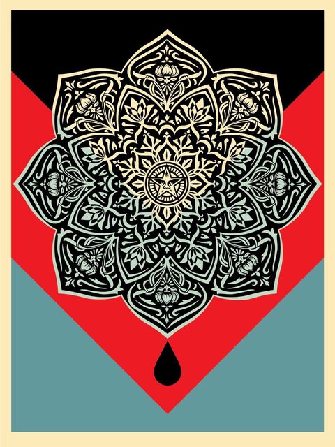 Shepard Fairey, ‘Oil Mandala’, 2017, AYNAC Gallery