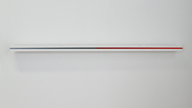 Adam Barker-Mill, ‘Shadowgap Long Grey/ Red’, 1992, Bartha Contemporary